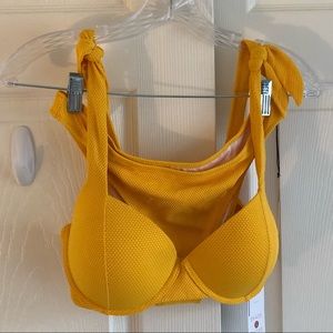 NWT Shade & Shore yellow bikini